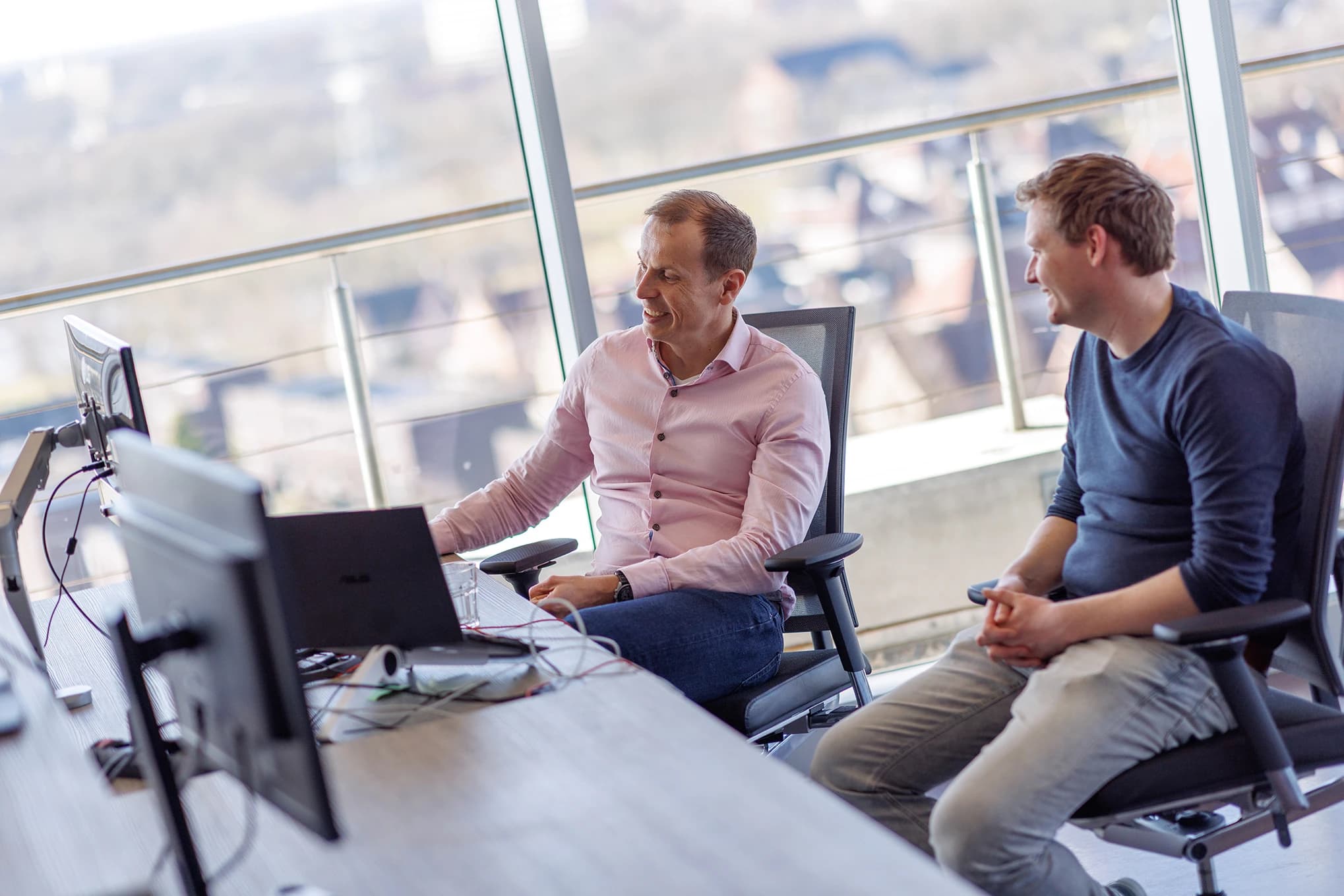 Zorgprofessional in gesprek